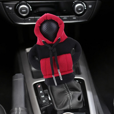 „Hoodie“ automobilio pavarų dėžės automobilio perjungimo svirties dangtelis „Mada“ pavarų rankenėlė pavarų svirties dekoratyvinis dangtelis „Manual Gear“ megztinio keitimo svirties dangtelis