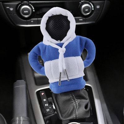 „Hoodie“ automobilio pavarų dėžės automobilio perjungimo svirties dangtelis „Mada“ pavarų rankenėlė pavarų svirties dekoratyvinis dangtelis „Manual Gear“ megztinio keitimo svirties dangtelis