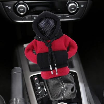 „Hoodie“ automobilio pavarų dėžės automobilio perjungimo svirties dangtelis „Mada“ pavarų rankenėlė pavarų svirties dekoratyvinis dangtelis „Manual Gear“ megztinio keitimo svirties dangtelis