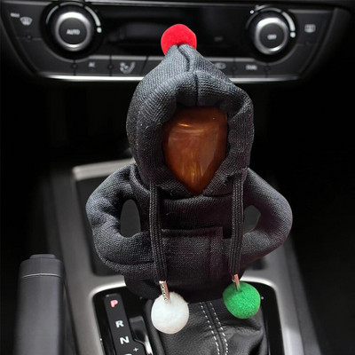 „Hoodie“ automobilio pavarų dėžės automobilio perjungimo svirties dangtelis „Mada“ pavarų rankenėlė pavarų svirties dekoratyvinis dangtelis „Manual Gear“ megztinio keitimo svirties dangtelis
