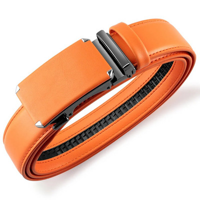 Poslovni muški remen od prave kože, višebojna goveđa koža, ležerno odijelo s automatskom kopčom, univerzalni remen za muškarce