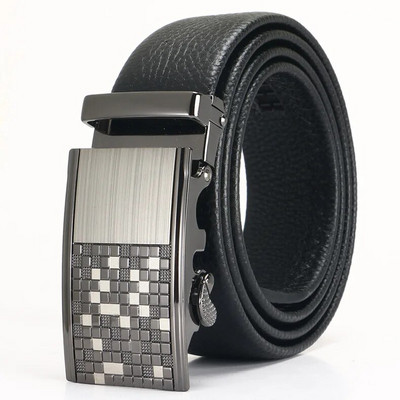 3,5 cm Augstas kvalitātes augšējā slāņa ādas automātiska sprādze, vīriešu josta, biznesa uzvalks, jostasvieta, ikdienas govs ādas josta vīriešiem vairumtirdzniecība