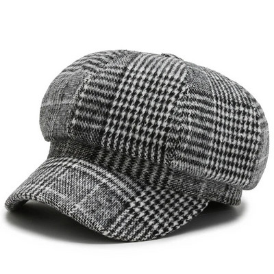 Panama ženska osmerokutna beretka s pačjim jezikom, modna, elegantna retro kapa za van, H114 Boina Gorras