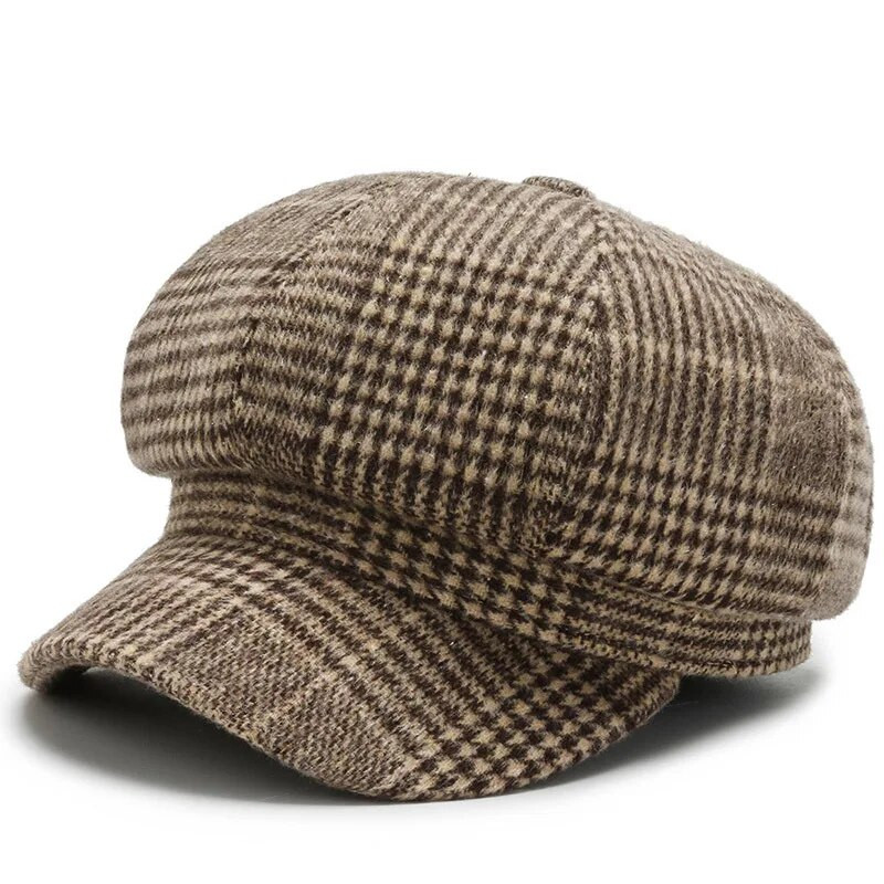 Panama ženska osmerokutna beretka s pačjim jezikom, modna, elegantna retro kapa za van, H114 Boina Gorras