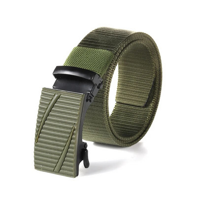 Nylonový automatický opasok s prackou pre mužov, vonkajšie náradie, džínsy, jednofarebný plátený opasok, vysoko kvalitný taktický opasok pre mužov, veľkoobchod