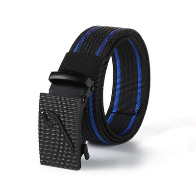 Nylonový automatický opasok s prackou pre mužov, vonkajšie náradie, džínsy, jednofarebný plátený opasok, vysoko kvalitný taktický opasok pre mužov, veľkoobchod