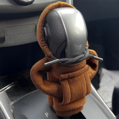 Kapucnis autós sebességváltó védőburkolat Divat sebességváltó kapucnis autós sebességváltó gomb burkolata kézi fogantyú sebességváltó pulóver váltókar burkolata