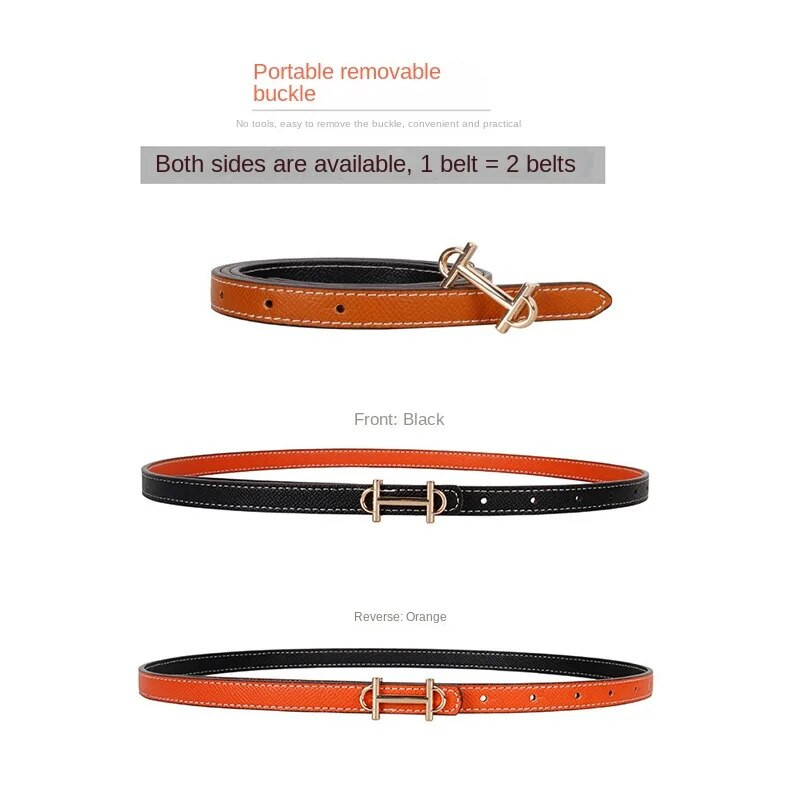 H sprādze, PU ādas josta, divpusēja, pieejami sieviešu modes aksesuāri, uzvalks luksusa zīmola maza josta ar džempera kreklu