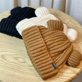 Ženske mačje uši Steamed Cathaped Zimska pletiva Štitnik za uši Kapuljača Vunena toplina, moda i kapa za slobodno vrijeme H34