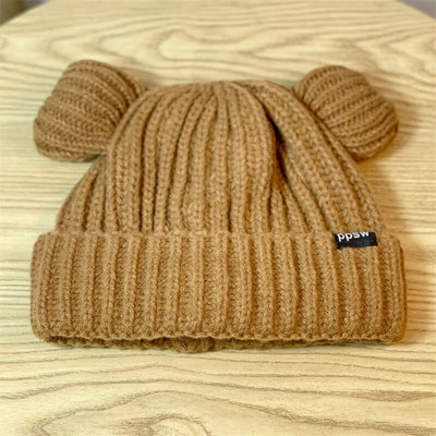 Ženske mačje uši Steamed Cathaped Zimska pletiva Štitnik za uši Kapuljača Vunena toplina, moda i kapa za slobodno vrijeme H34