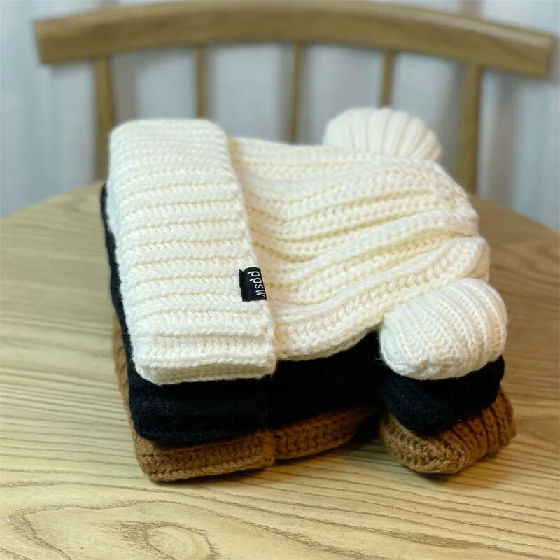 Ženske mačje uši Steamed Cathaped Zimska pletiva Štitnik za uši Kapuljača Vunena toplina, moda i kapa za slobodno vrijeme H34