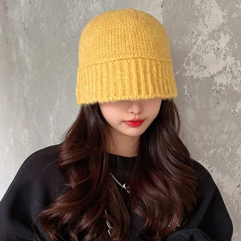 K349-Kape Ženske kape Vunene ribarske kape Svestrane u svim godišnjim dobima Kape za slobodno vrijeme i tople pletene kape