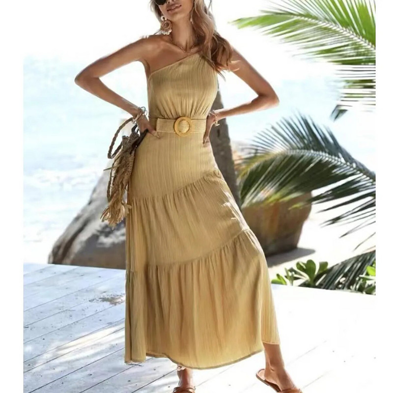 Jauna sieviešu salmu pīta josta vasaras PP salmu austa josta pludmales stilā elastīga plata jostasvieta Boho kleita dekoratīva josta brīvdienas