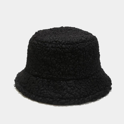 Καπέλο Lamb Faux Fur Bucket Winter Warm Teddy Velvet Καπέλα Καπέλα Γυναικεία Γυναικεία Καπέλο Ψαρά Παναμά εξωτερικού χώρου