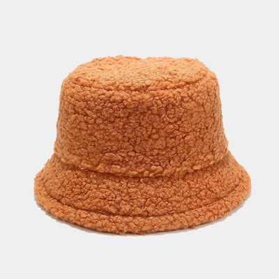 Καπέλο Lamb Faux Fur Bucket Winter Warm Teddy Velvet Καπέλα Καπέλα Γυναικεία Γυναικεία Καπέλο Ψαρά Παναμά εξωτερικού χώρου