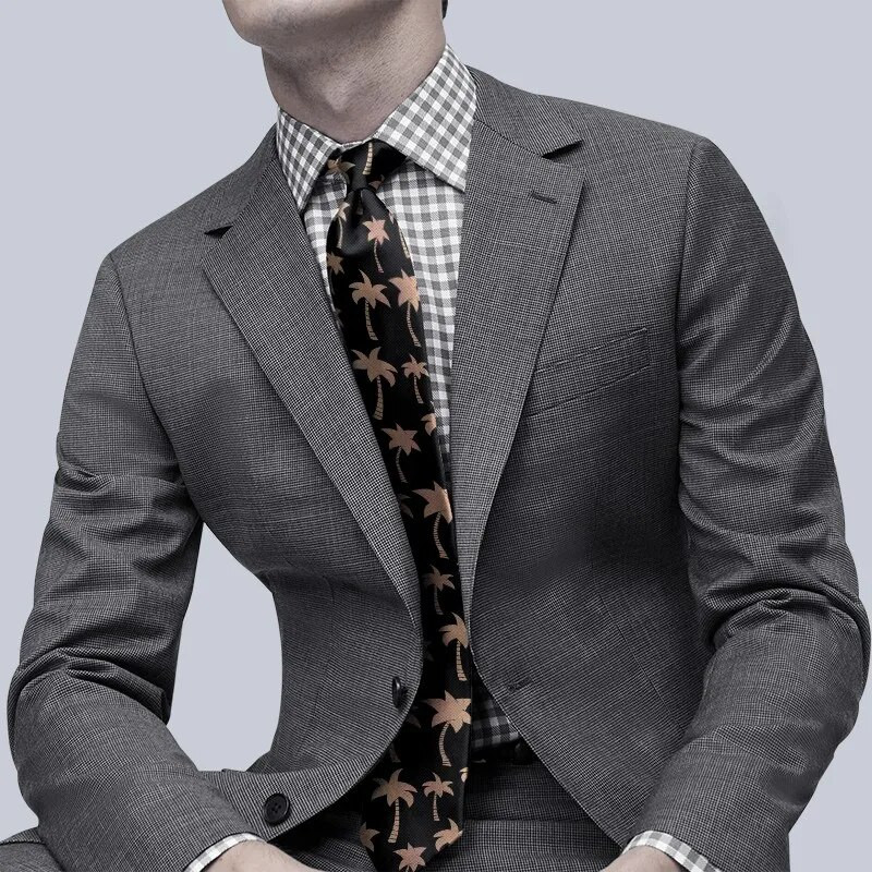 Muške kravate s uzorkom tratinčica, 8 cm, tanke kravate, modni dodaci za košulje, dnevna odjeća, kravate, poklon za vjenčanje, kravate za muškarce