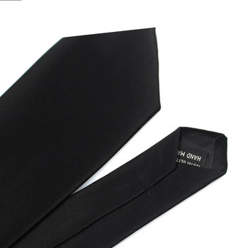 Черни вратовръзки за мъже Дамски ежедневни костюми Плътна вратовръзка Gravatas Тесни мъжки вратовръзки за бизнес сватба Тънки мъжки вратовръзки