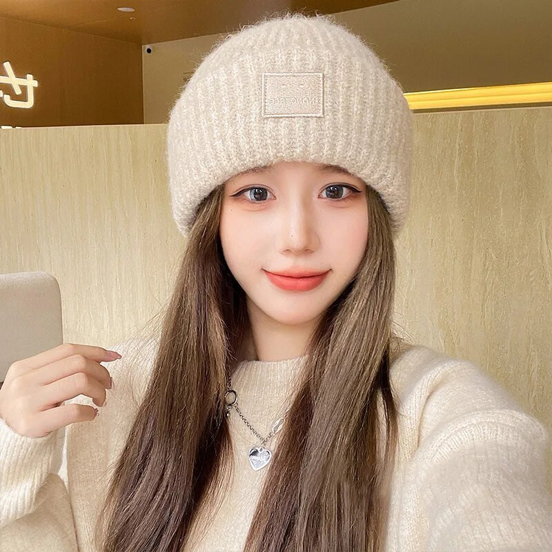 Panama ženski jesenski i zimski vuneni pleteni pulover Hladna kapa Podebljana traka za glavu Zaštita za uši Moda za van H154