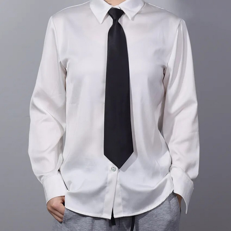 Lazy Zipper Tie Turvalipsud Meestele Naiste Uksemees Steward Matte Lips Must Punane Lips Rõivaste Aksessuaarid