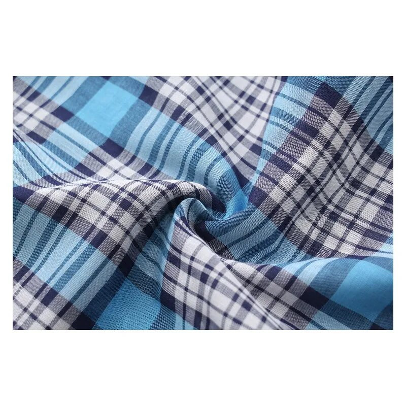 2023 m. vasara Vyriški 100 % medvilnės miego šortai pižamos apatiniai miegui kelnės Vyriški laisvalaikio languoti namų šortai Vyriški naktiniai šortai M-XXL