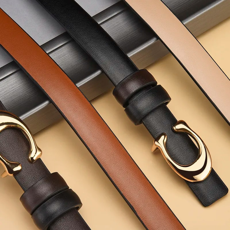 Novi ženski modni tanki remen s kopčom u obliku slova C, odvojivi dvostrani traper remen kao dar za majke i djevojke