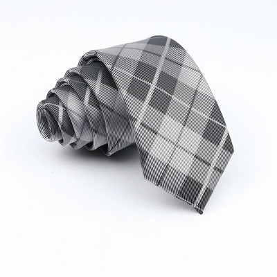 Nova Jacquard karirana 6 cm kravata za muškarce Klasične karirane kravate Poliesterska muška kravata za vjenčanje Poslovno odijelo Ovratnici Dodaci