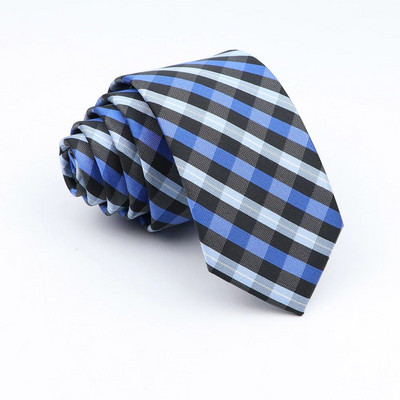Nova Jacquard karirana 6 cm kravata za muškarce Klasične karirane kravate Poliesterska muška kravata za vjenčanje Poslovno odijelo Ovratnici Dodaci