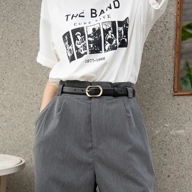 Dvostruki kožni ženski remen, modni remen oko struka, metalna kopča od PU kože za dame, haljine za slobodno vrijeme, traperice, divlji pojas