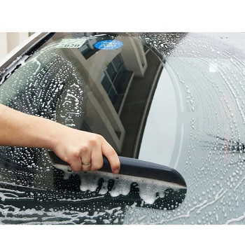 Ненадраскваща се гъвкава мека силиконова удобна чистачка Car Wrap Инструменти Водна чистачка за прозорци Острие за сушене Чисто изстъргващо фолио Скрепер