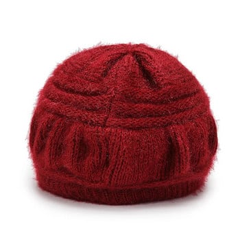 Γυναικεία πλεκτά Καπέλα Newsboy Beanie Winter Hat μαλλί Φθινοπωρινό για Χοντρό γείσο Καπέλα για πάπια Cabbie