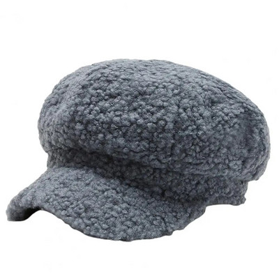 Eleganta sieviešu astoņstūru cepure Ērta, silta viena izmēra rudens ziemas gleznotāja cepure Berete sieviešu cepure