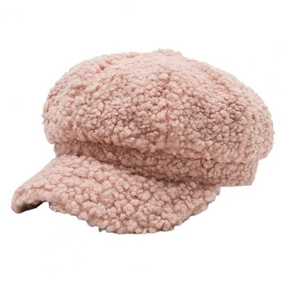 Eleganta sieviešu astoņstūru cepure Ērta, silta viena izmēra rudens ziemas gleznotāja cepure Berete sieviešu cepure