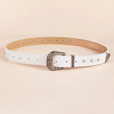 1 paket Four Seasons stila u zapadnom stilu Trodijelno odijelo s rezbarenim metalom Lemon traper haljina s remenom i ženskim remenom