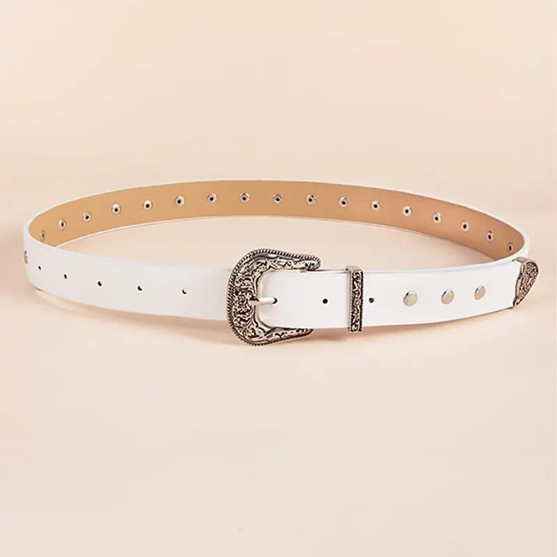 1 paket Four Seasons stila u zapadnom stilu Trodijelno odijelo s rezbarenim metalom Lemon traper haljina s remenom i ženskim remenom