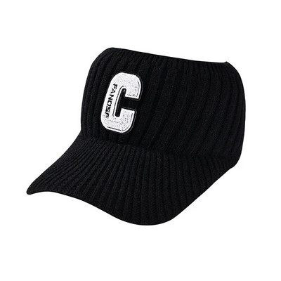 Baseball kape Zimske kape za žene Nova moda 2023. Pletene kape sa slovom C Šeširi sa šiltom Ženske jesenske kape s repom