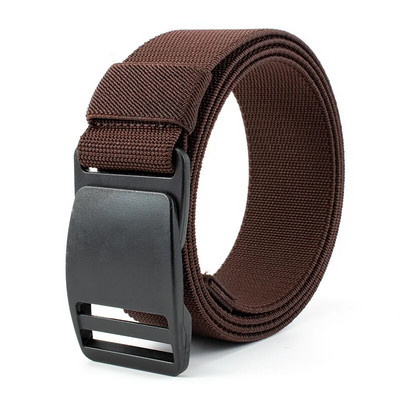 Taktiska elastīga josta vīrietim āra daudzfunkcionāla audekla plastmasas sprādzes jostas Augstas kvalitātes bikšu vīriešu jostasvieta DT107