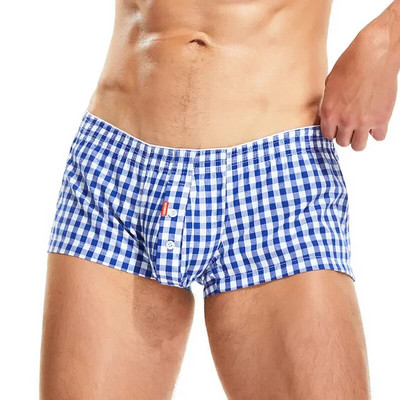 Βαμβακερές πιτζάμες Arrow Lounge Λεπτά Sleepwear Εσώρουχα Ανδρικά Σορτς Εσώρουχα Σορτς Καρό Σπίτι Sleep Bottoms Ανδρικά Boxer