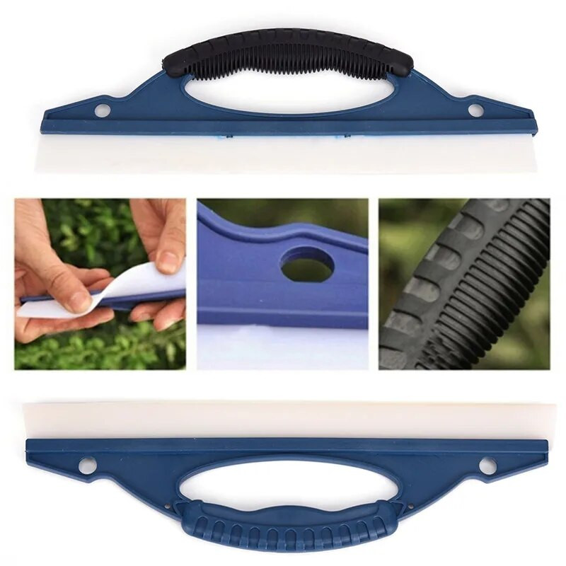 Neskrāpējošs mīksts silikons ērts rakelis Automašīnas ietīšanas instrumenti Ūdens logu tīrītāja žāvēšanas asmens Tīrs skrāpēšanas plēves skrāpju piederumi