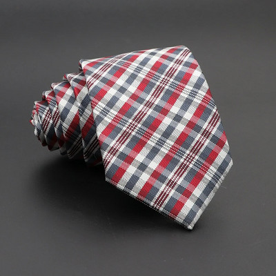 Nova kravata od jacquard tkanine za muškarce Klasične karirane kravate Poliesterska kravata Vjenčanje Poslovna zabava Formalna odijela Dodaci za kravate