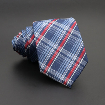 Nova kravata od jacquard tkanine za muškarce Klasične karirane kravate Poliesterska kravata Vjenčanje Poslovna zabava Formalna odijela Dodaci za kravate