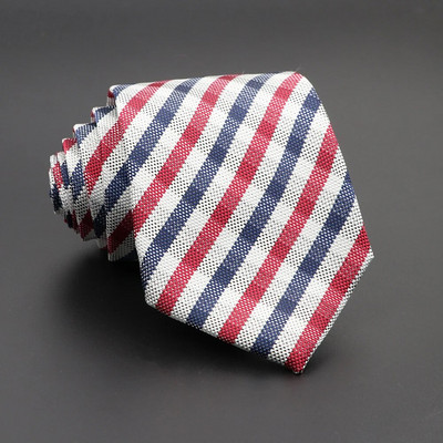 Nova kravata od jacquard tkanine za muškarce Klasične karirane kravate Poliesterska kravata Vjenčanje Poslovna zabava Formalna odijela Dodaci za kravate