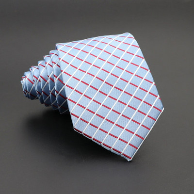 Nova kravata od jacquard tkanine za muškarce Klasične karirane kravate Poliesterska kravata Vjenčanje Poslovna zabava Formalna odijela Dodaci za kravate