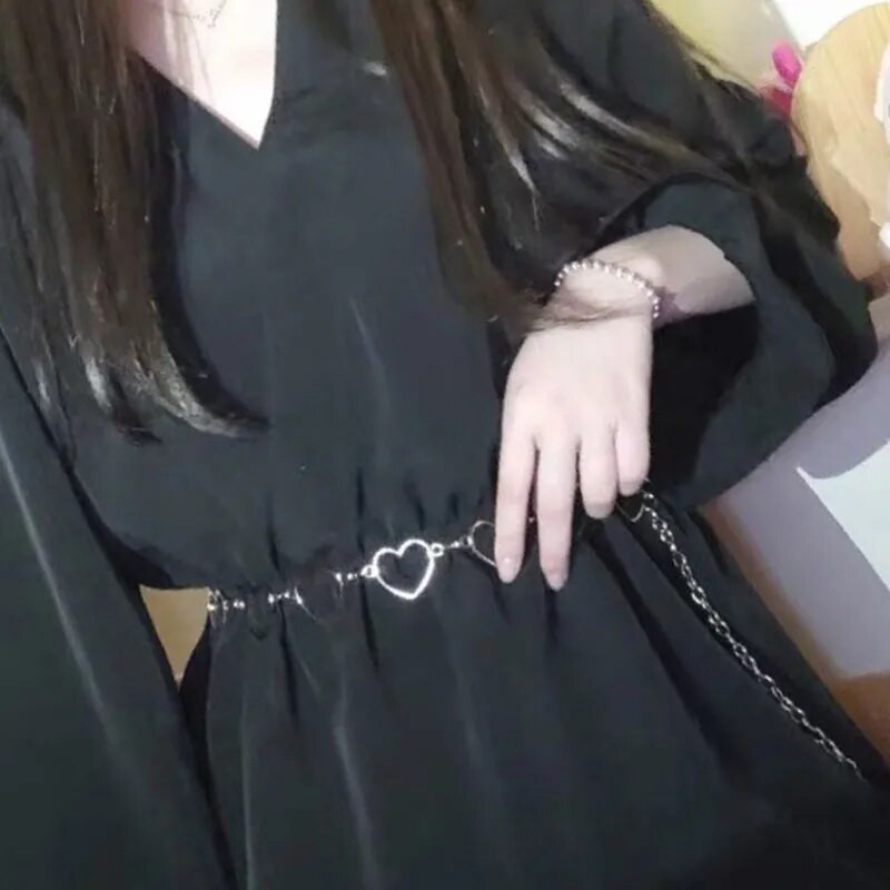 Y2k Luksusa Sieviešu Mode Jauka Sirds formas Metāla Kleita Džinsi Vidukļa Ķēde Josta Jostas Aksesuāri Sieviešu vidukļa josta sievietēm