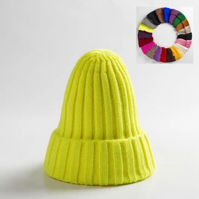 Unisex skrybėlės medvilnės mišiniai Kietas Šiltas Minkštas HIP HOP Megztos kepurės Vyriškos žieminės kepuraitės Moteriškos kaukolės Pupelės mergaitėms Didmeninė prekyba шляпа