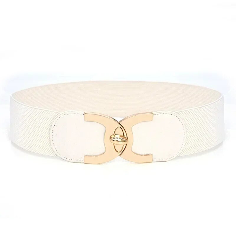 Jauna korejiešu stila vējjaka elastīga jostasvietas pogas dekorācija platas jostas dāmu jostas sakausējuma sprādzes jostas kleita sieviešu aksesuārs