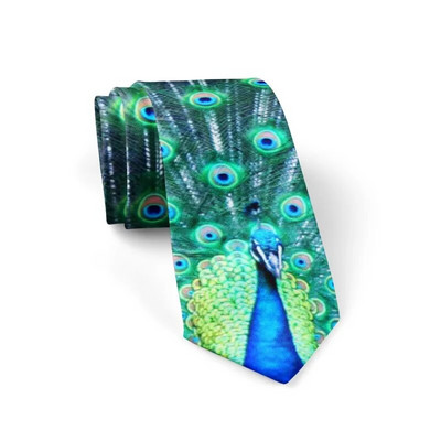 Páva nyomtatott nyakkendők férfiaknak 8 cm vékony divat mindennapi alkalmi férfi nyakkendők Esküvői party Üzleti ing kiegészítők nyakkendők