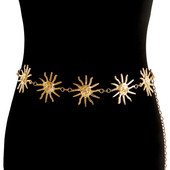 Sieviešu vintage, universāla hiphopa stila panku vidukļa ķēdes kleita, sieviešu jostas, saules jostasvieta