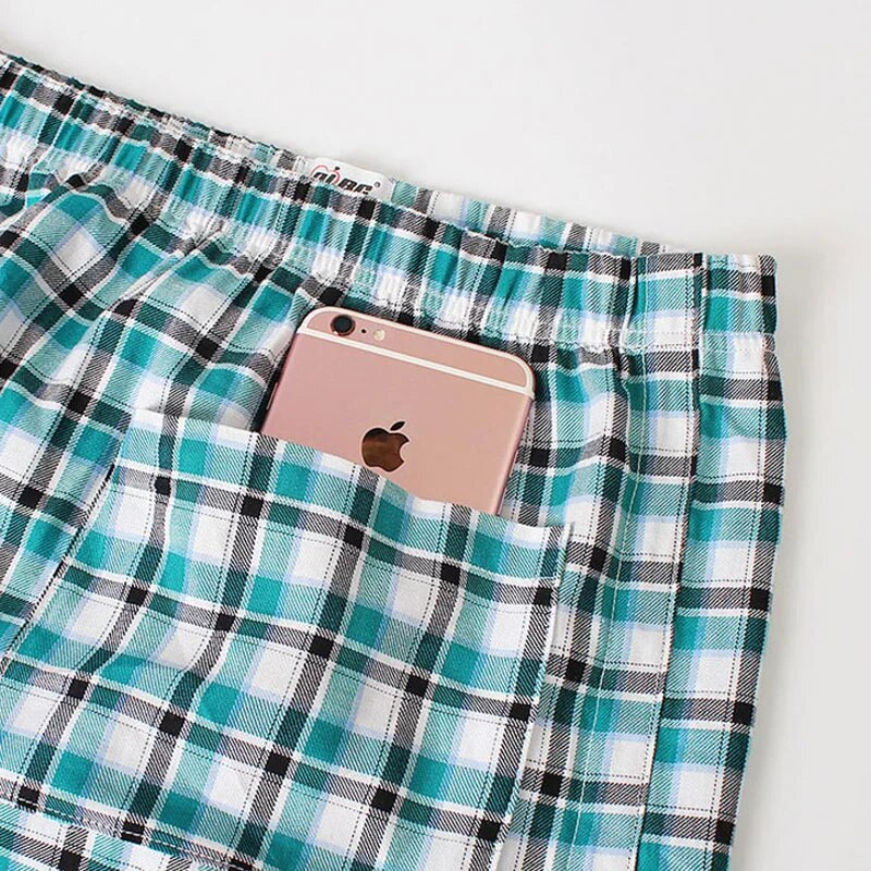 Seksikad meeste pidžaamad meeste magamisriided Meeste Briti stiilis ruuduline lahtine salong pidžaama meestele puuvillane püksiriided küljes poolitatud öösärk