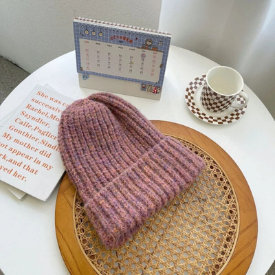 Ziemas unisex vilnas cepure brīva liela galvas apkārtmērs trikotāžas cepures sievietēm siltas korejiešu liela izmēra skulles pupiņas Ziemassvētku dāvana