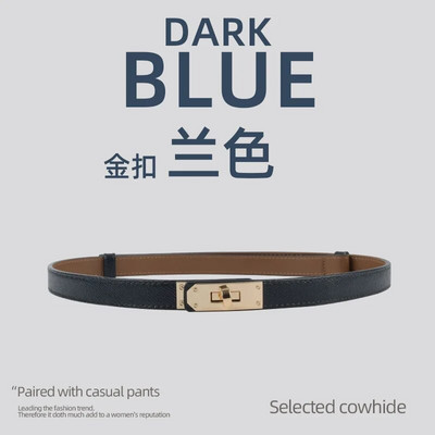 Luksuzni brend Kožni ženski remen za struk Dizajner Ženska haljina za zabavu od kravlje kože Remen s čvorovima Zlatna legura Kopča Traperice Ženski dar